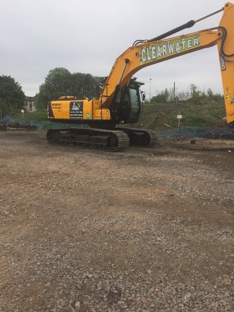 ScotJCB's tweet photo. Thanks to Ryan MacDonald who sent us these images of a #JCB #JS220 working as part of the Aberdeen to Inverness railway upgrade near Forres. https://t.co/yGd8Mey8lx