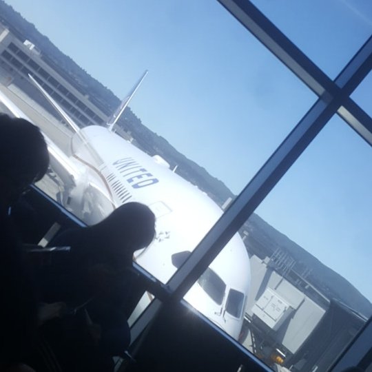 ismaelcruzperez's tweet photo. Umm...your 747 is missing the  upper level.  #delayed #gatechange #wrongplane https://t.co/FPEv71bUGy