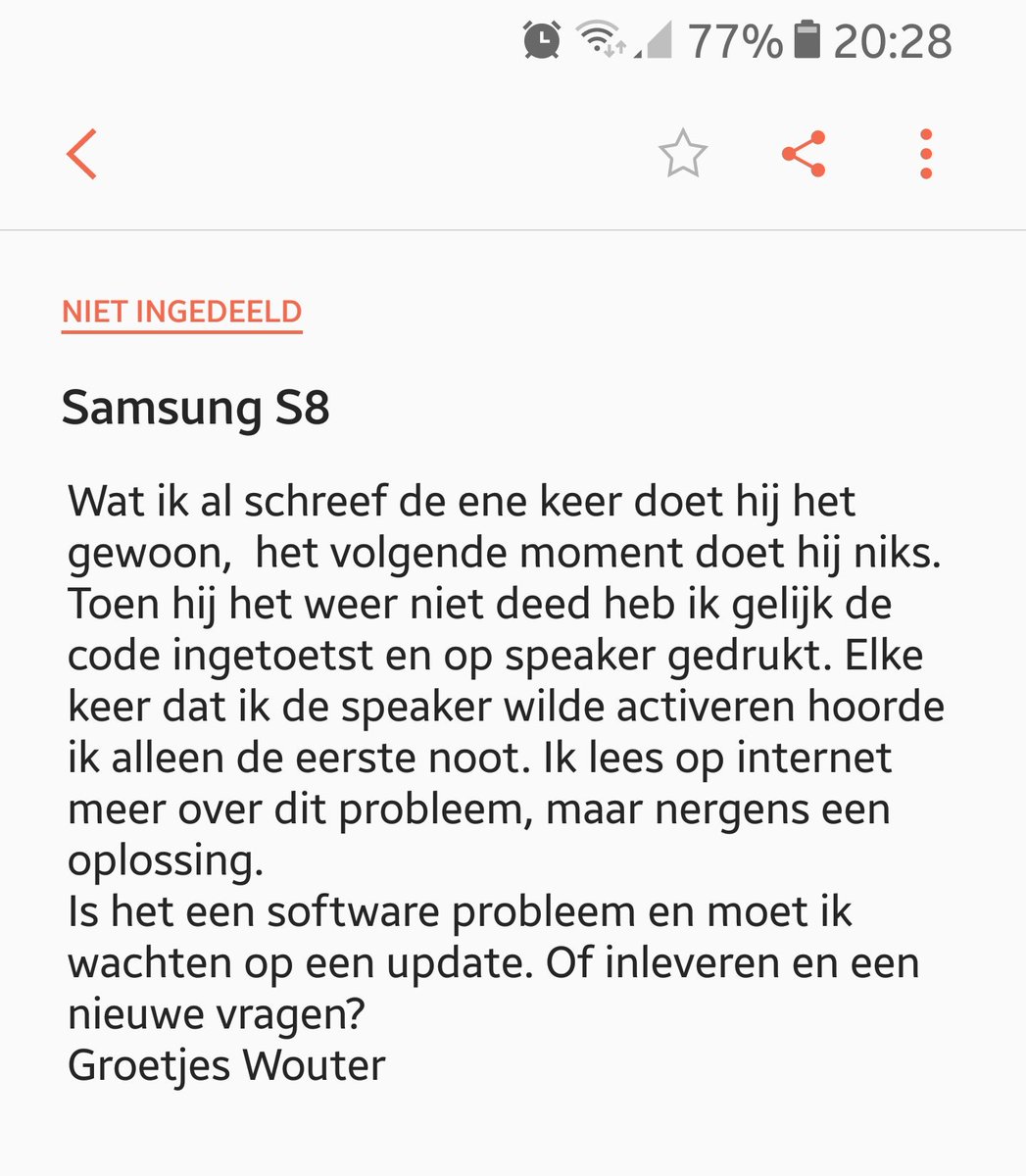 wouter_de_boer's tweet photo. @SamsungMobileNL Meer dan 140 tekens, dus dan maar zo https://t.co/W93huJ7f8i