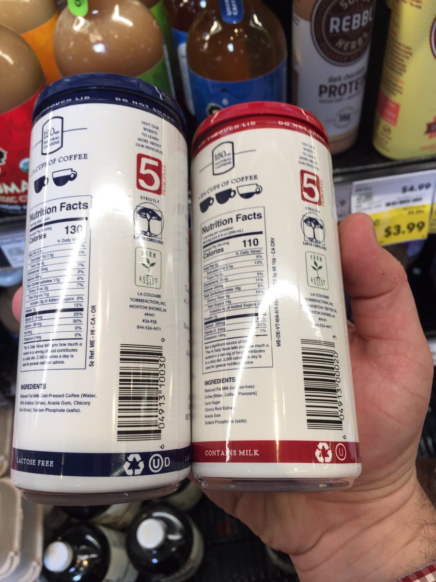 DaggerAttorney's tweet photo. @OrthodoxUnion contains milk but #pareve? Lactose free but contains milk? Is this authorized or unauthorized? #kosher #lacolumbianacoffees https://t.co/br8MG3r8LZ