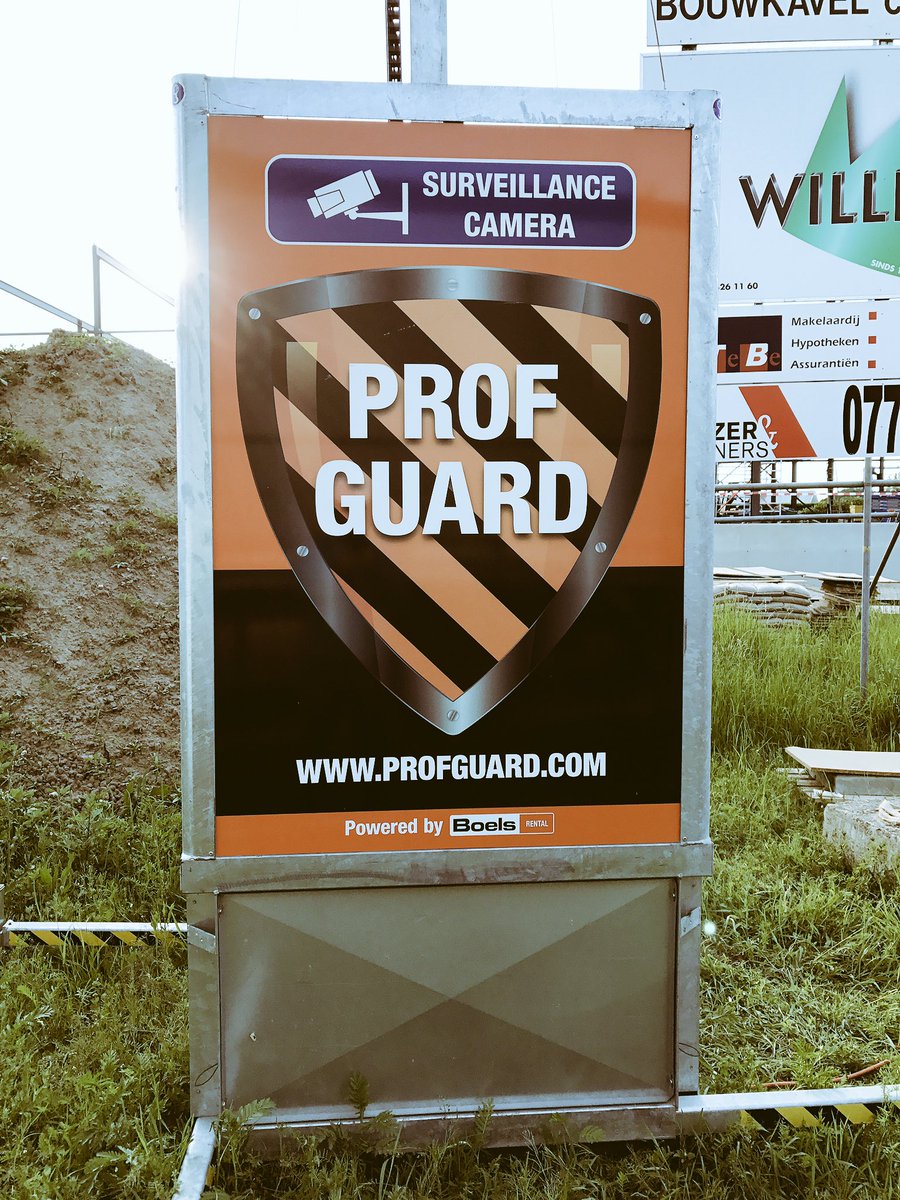 JoepWillems's tweet photo. Onze bouwplaatsen beveiligd net ProfGuard van Boels. 
Veilig gevoel! https://t.co/cRanDGkNBU