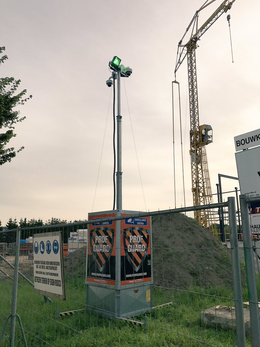 Onze bouwplaatsen beveiligd net ProfGuard van Boels. 
Veilig gevoel!