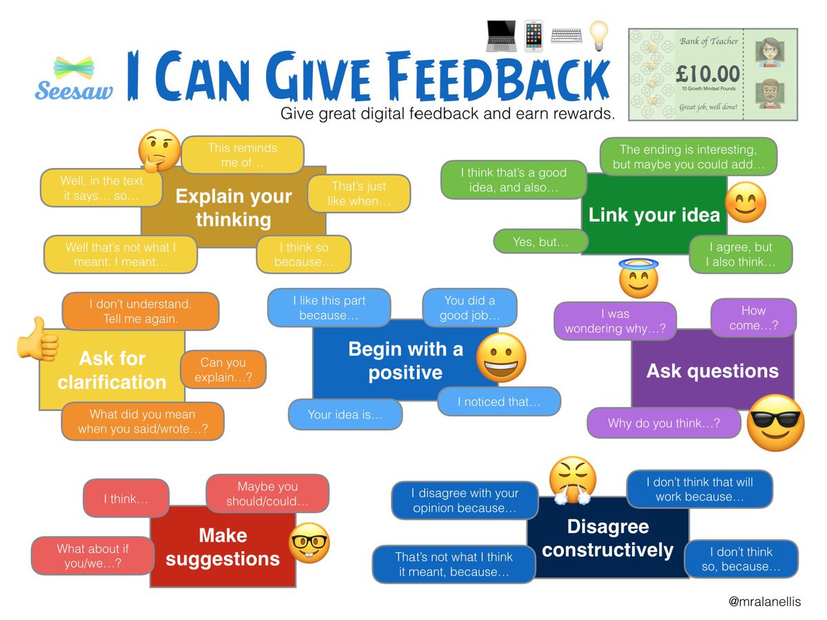 mralanellis's tweet photo. @timlings @Seesaw It's like anything else you'll have to model the correct/appropriate behaviour &amp; only approve the good stuff. Might take time but worth it https://t.co/bWuWQj7Xq5