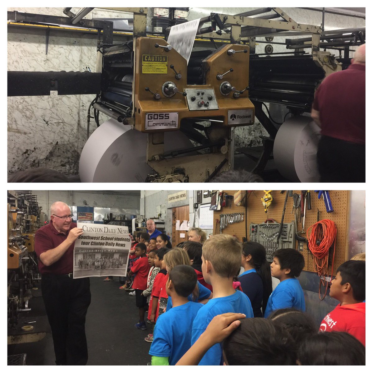 pruitt3rdgrade's tweet photo. Last stop... The Newspaper #bestdayever #swelem #cpsreds https://t.co/Glrs7o2MEP