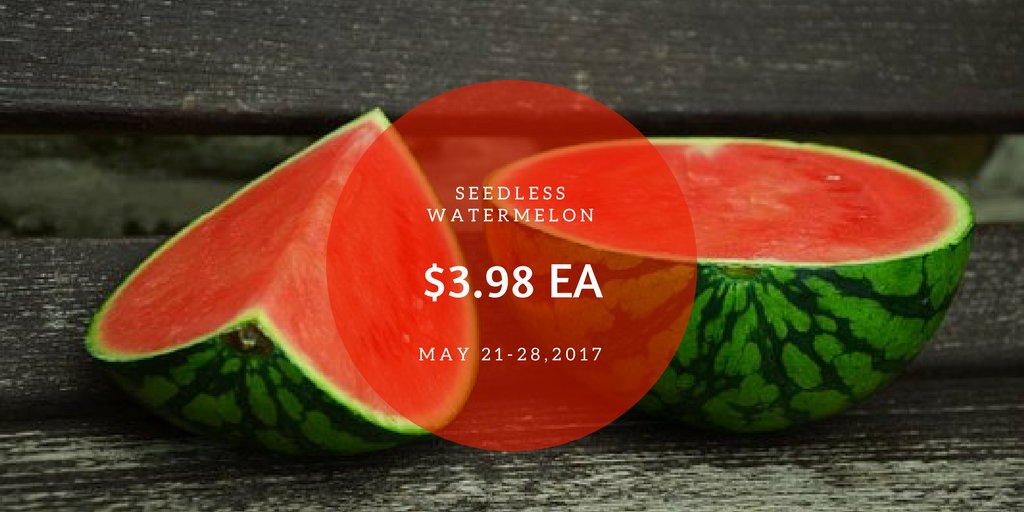 MillerSonsSuper's tweet photo. Save $1.00 using the Shop Fetch App! 
#summerisalmosthere
#freshwatermelon https://t.co/fLZzC2xPGV