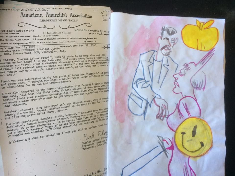 2CosmicTrigger3's tweet photo. Thanks @jasonatomic for these ace sketches from the show (CONTAINS SPOILERS) #robertantonwilson #cosmictriggerplay https://t.co/X8vFaUcdzT https://t.co/JSrEfFMwBu