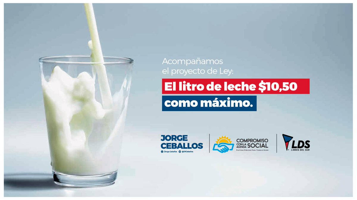JRCeballos's tweet photo. Trabajar en Ley concreta como #PrecioMaximoalaLeche es parte del #CompromisoSocial que debemos asumir en contexto de #EmergenciaAlimentaria https://t.co/kC5g12HFbn