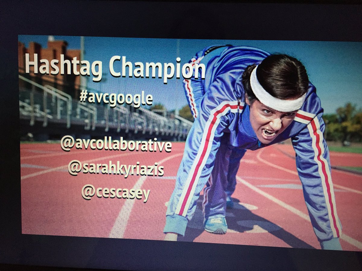 sarahkyriazis's tweet photo. Our #hashtag champions! @SimplySuzy @ace_thompson #avcgoogle @avcollaborative @CESCasey https://t.co/jP31VveN8k