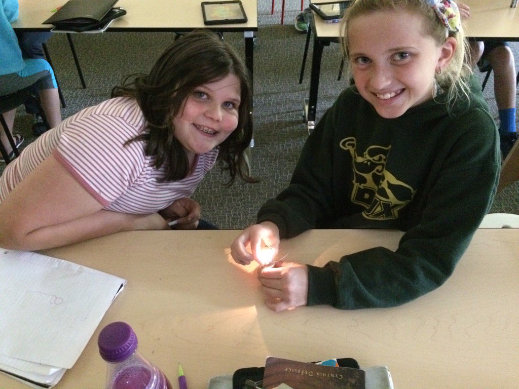PeteGoers's tweet photo. Trial and error with circuits.#WeareQuincy @AllysonApsey https://t.co/tiRKjPF7qK