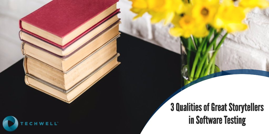 TechWell's tweet image. Becoming a good #storyteller in the world of #testing is important. @JosiahRenaudin discusses well.tc/wcqb   #testtechniques