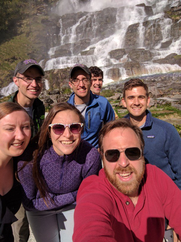 Mill_Village's tweet photo. From a mountain waterfall to touring the fjord in Oslo, #vesperstour2017 is pretty incredible. #FindSanctuary #verpdebork @DukeChapel https://t.co/bafqlD0wzg