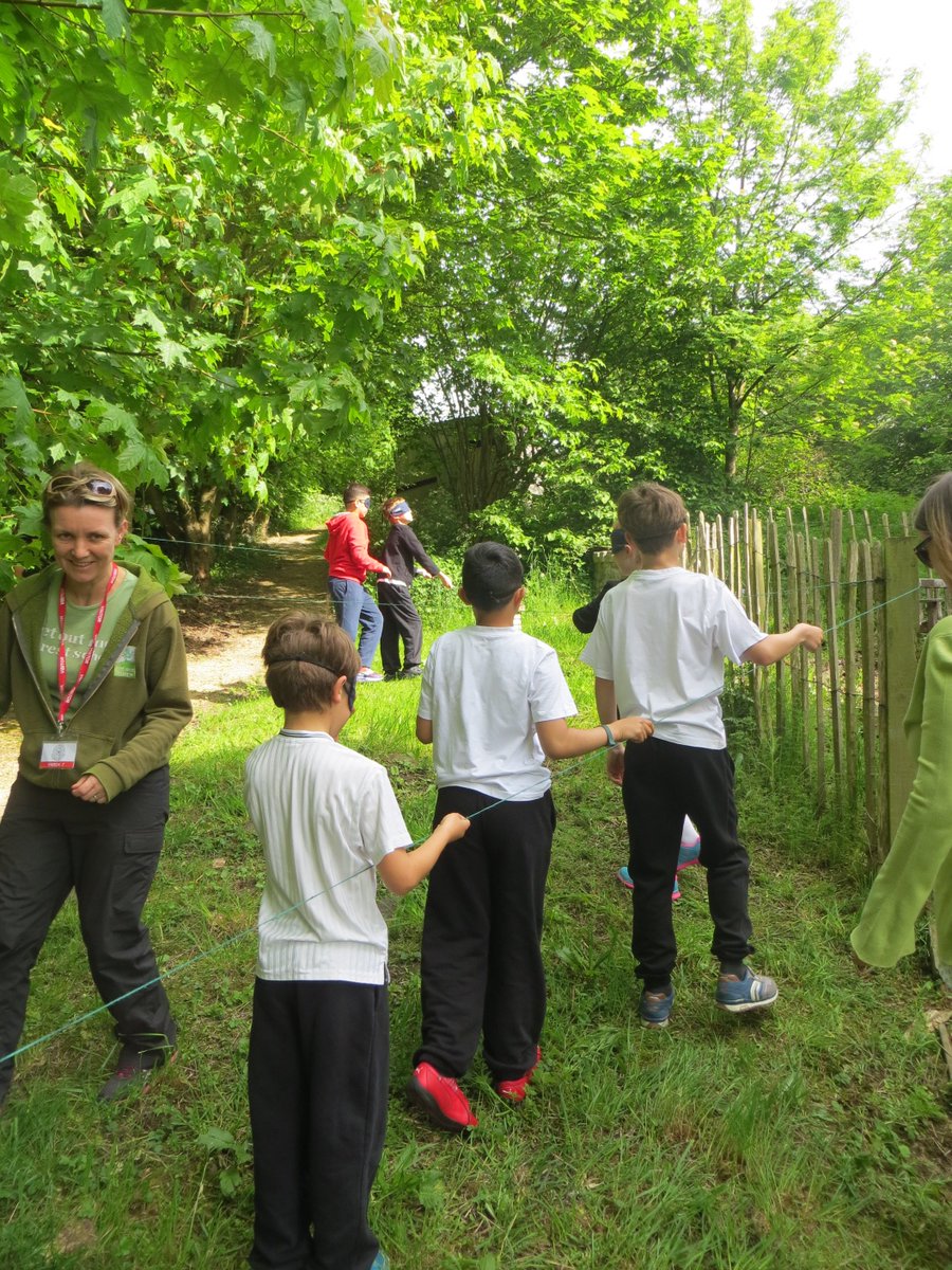EastMortonCEP's tweet photo. Year 5 have been developing their teambuilding skills with @getoutmorecic in our environmental garden! What a start to #tourdehealth week! https://t.co/bMpCF5xEN5