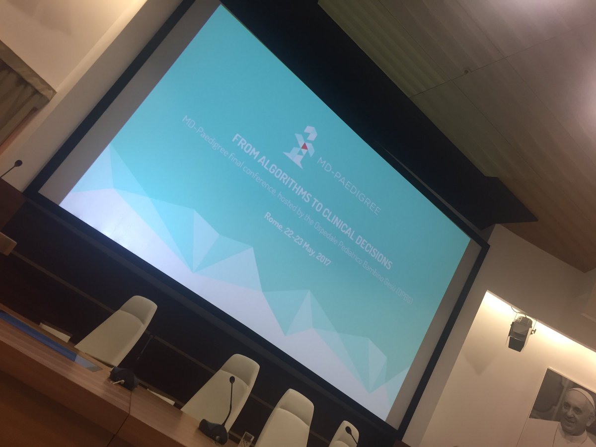 MDPaedigree's tweet photo. Follow the live steaming of the MD-Paedigree final conference!https://t.co/mQ7aAdlR4i live now! @EU_eHealth @myhealthmydata @Cardioproof_EU https://t.co/RcaEPo8Xcc