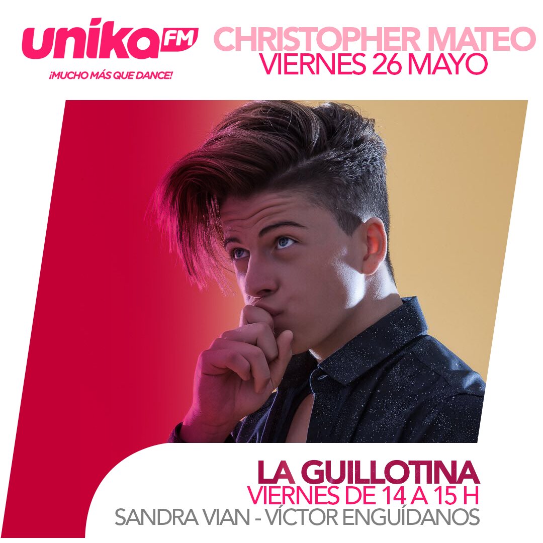 Este viernes 26 tenemos en #LaGuillotina al ganador de #Supervivientes2015 <a href="/ChristopherMDJ/">Christopher Mateo</a> ¡Un programa que no te puedes perder!