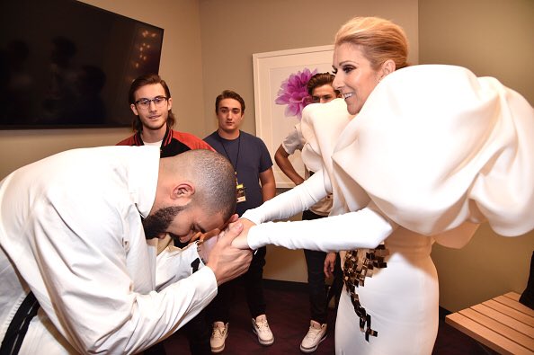 WordOnRd's tweet photo. Drake and @Celinedion #BBMAs https://t.co/jBY79oth53