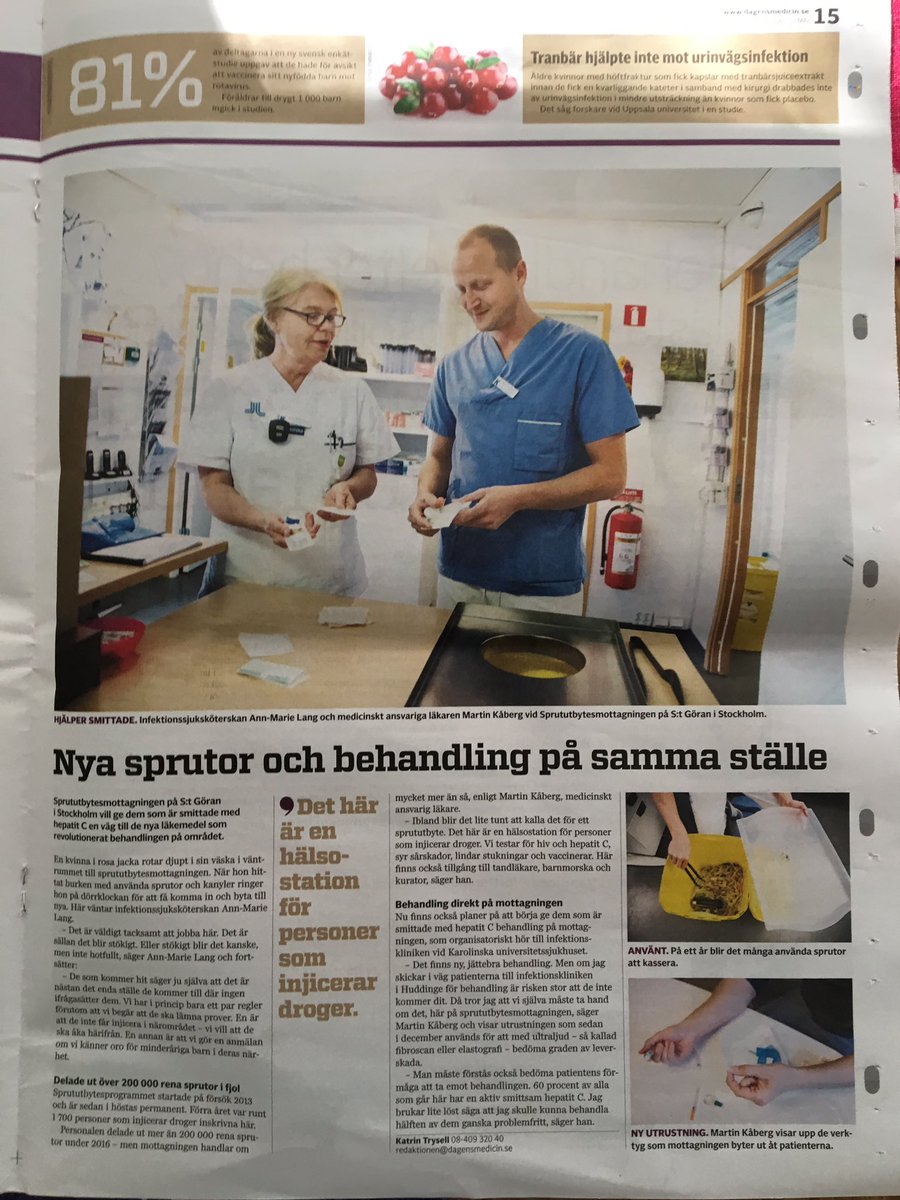 Nya sprutor och behandling på samma ställe!