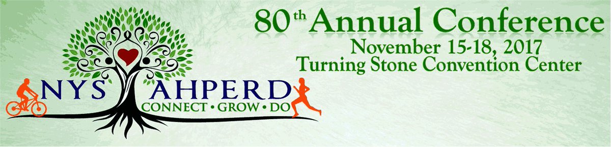 SAVE THE DATE for our 80th Annual #NYSAHPERD Conference:  Nov. 15-18 in Verona, NY.  Check here for more: nysahperd.org/content/profes…