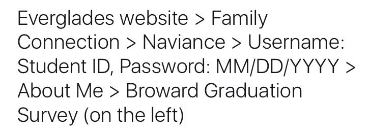 For those who have not completed your graduation survey, keep in mind that it must be completed before cap and gown pick up (6/1)