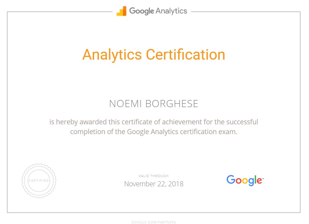 noemiborghese's tweet photo. è un duro lavoro ma qualcuno dovrà farlo (atteggiarsi, intendo) #CERTIFIED #adwords #analytics cc @googleitalia https://t.co/xANuvlVbsR