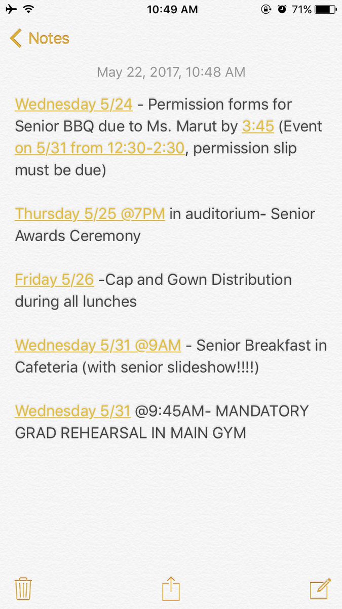 JCHS2017's tweet photo. SENIORS!! THESE ARE THE DATES YOU NEED TO KNOW!!!! KEEP THEM IN MIND AND PUT THEM IN YOUR CALENDAR!!!! https://t.co/YxqiQp1adk