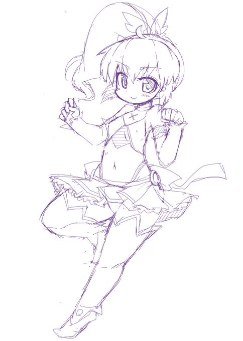 今期嫁のラフを描いてゆきます 