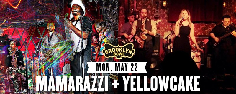 #World + #afrofunk music collide w/ @MamarazziBand + @YellowCakeMusic for #MoBeatMonday #TONGIHT! Tix-->> bkbwl.co/BPb