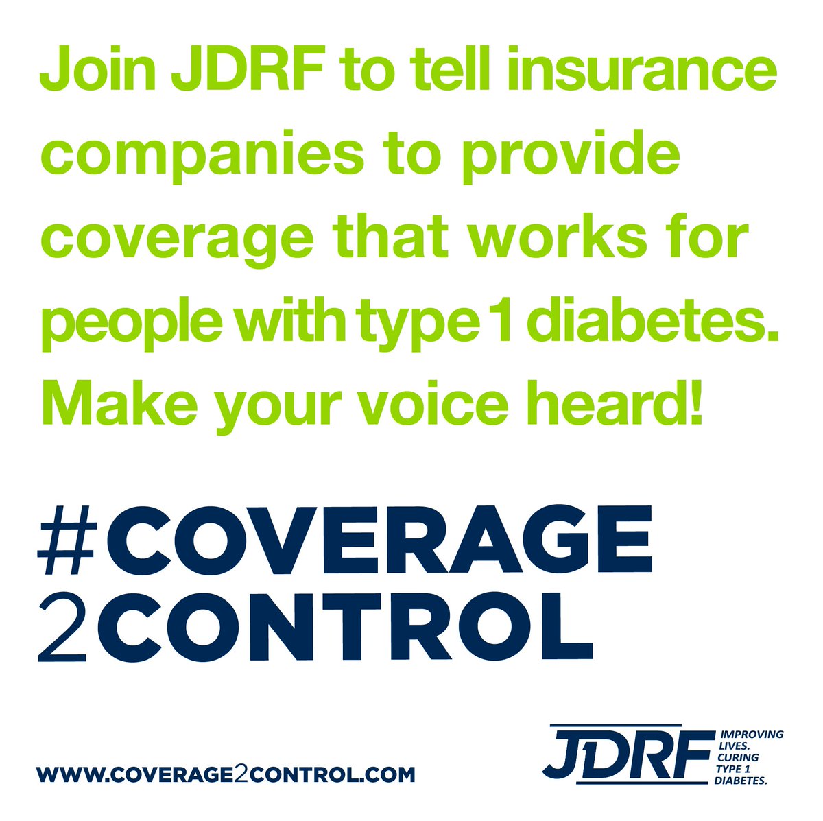 BreakthroughT1D's tweet image. Today, we launch the #Coverage2Control initiative. Learn how you can get involved: Coverage2Control.com