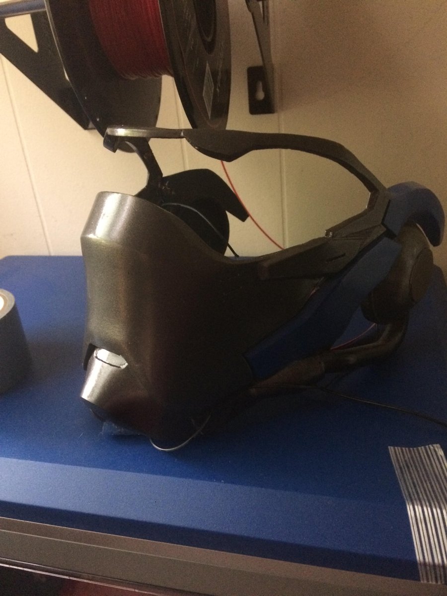Erich1091's tweet image. Ohh Shiiii-! Check out what @pinionprops is currently working on for me! A new mask with a removable front! #Soldier76 #overwatchcosplay