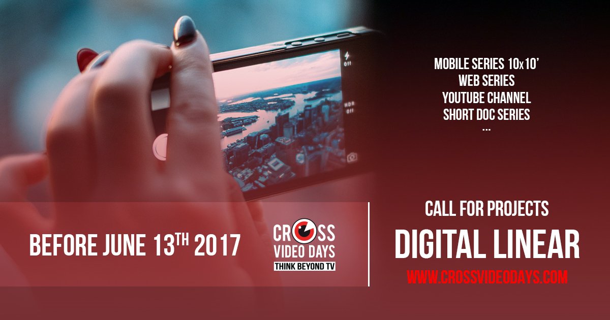 Elie Levasseur (@elie__l) on Twitter photo Submit your #Digital #Series #webseries #Webdoc #youtubers to <a href="/crossvideodays/">Cross Video Days</a> before June 13. #Call for #Project goo.gl/pCeNM0 Submit your #Digital #Series #webseries #Webdoc #youtubers to <a href="/crossvideodays/">Cross Video Days</a> before June 13. #Call for #Project goo.gl/pCeNM0
