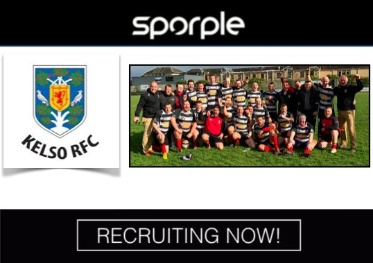 RECRUITING NOW <a href="/KelsoRugby/">Kelso RFC</a>
Contact direct at sporple.com/kelso-r-f-c-1
Do Not Miss Out
#RugbyUnited #Sporple #RugbyRecruitment