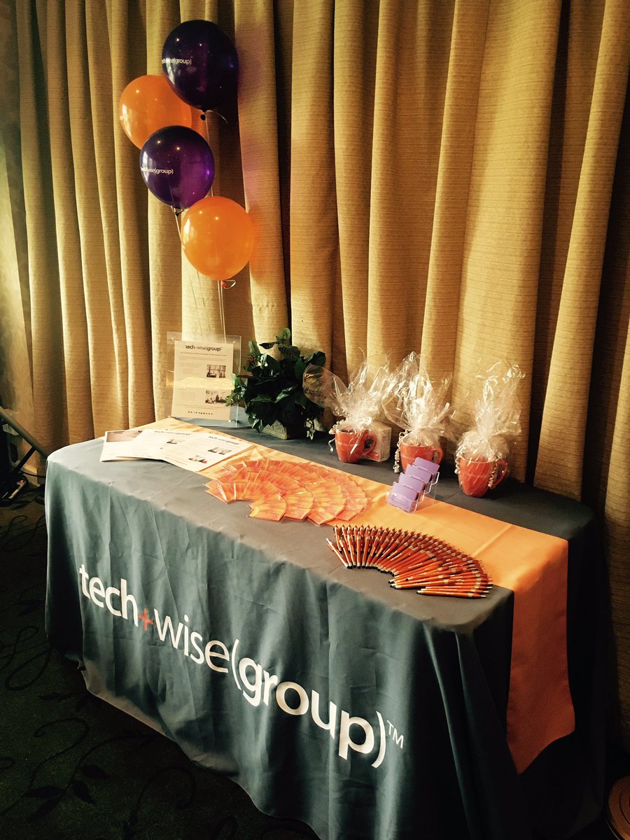 MainLineChamber's tweet photo. Our @MainLineChamber #networkatnoon sponsor @TechWiseGroup is onsite @RadnorHotel with a fabulous table display! #mlccmember https://t.co/oOa8xlyvU8