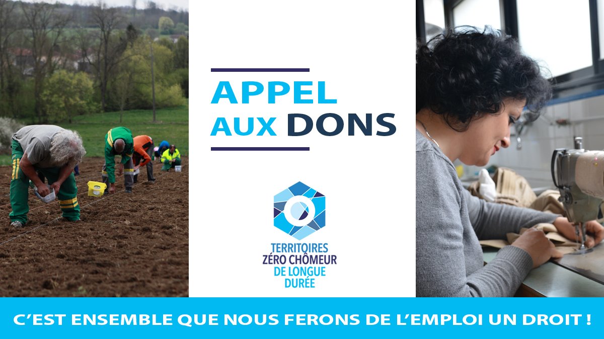 ZeroChomeurLD's tweet photo. [#AppelAuxDons] @ZeroChomeurLD a besoin de votre #soutien pour accompagner les territoires #expérimentation ➡️https://t.co/eY7Z6X9H1u https://t.co/J9ENd8E0n0