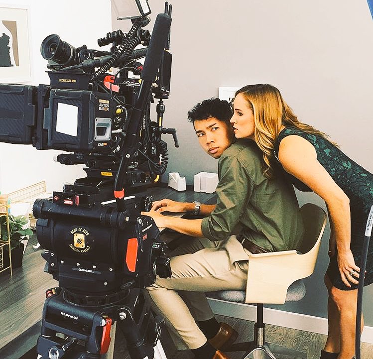 BADPEOPLEMOVIE's tweet photo. @SaraFletcher #hustler always #onset. Won an #acting award in #badpeople😈 #follow her #rising #star #indieactress https://t.co/xKRZqMS3HP