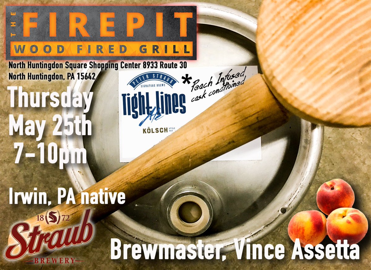 StraubBeer's tweet photo. #StraubBeer Brewmaster, Vince Assetta is headed to his #hometown and bringing some #AwardWinning #CraftBeer this Thursday! https://t.co/CWATJpjC3g