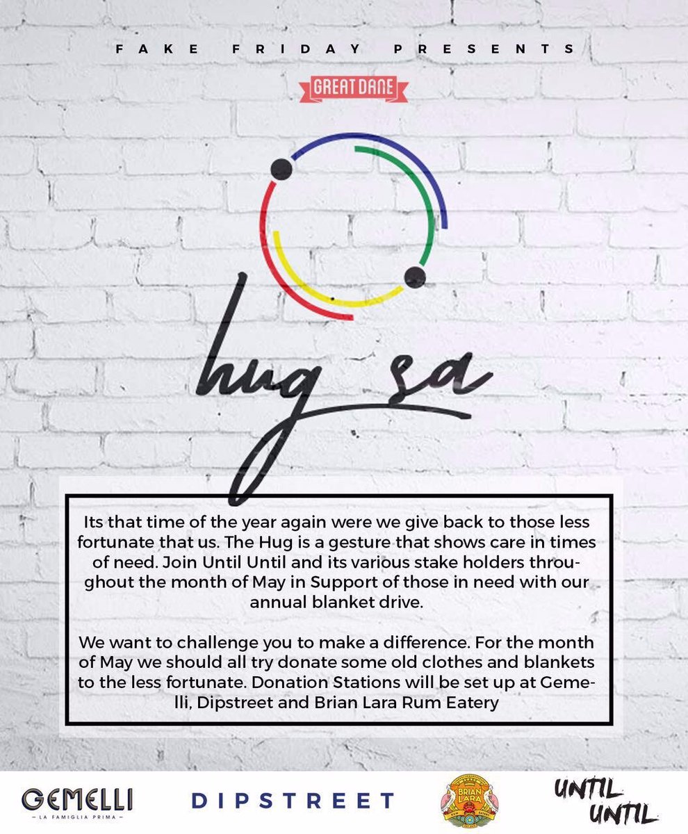 shazlns's tweet photo. Thank you @BeaTheron &amp; @jagermeistersa for supporting #hugsa. Thank you for your contribution @untiluntil_za https://t.co/r10WhsBpbU