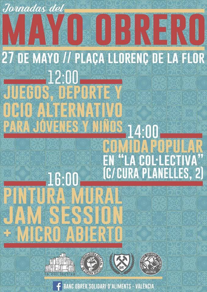 Distrito_esteV's tweet photo. Acudid a las jornadas del Mayo Obrero! https://t.co/u9Urs21fjv