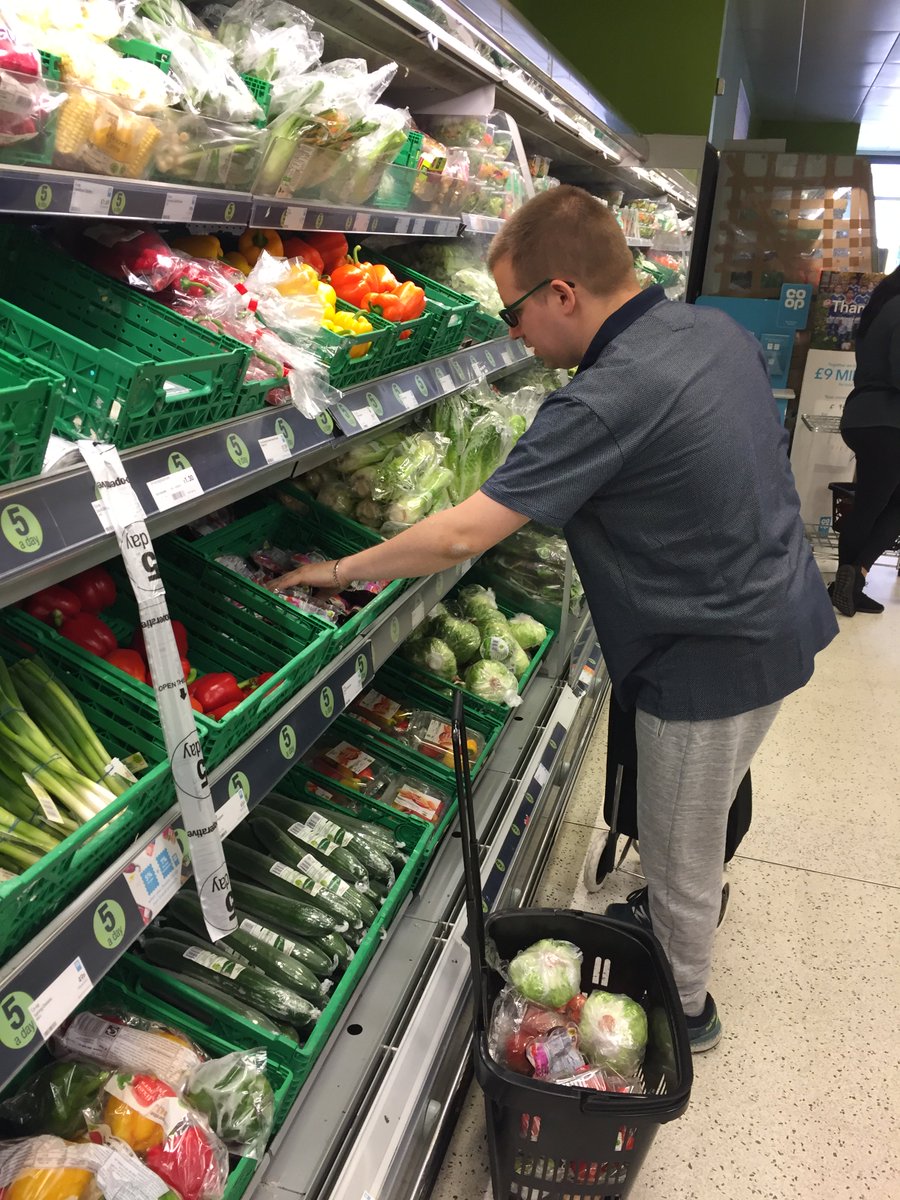 PIPLDN's tweet photo. Our student Matthew doing his food shopping! #lifeskills #learningdisabilitty #charity https://t.co/t7wpkvtqpR https://t.co/FGLHERud1i