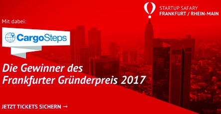 SAFARIFRM's tweet photo. Thrilled to announce that @CargoSteps, winner of the #fgp17, will be opening their doors for you during the #startupsafary this September! 👏 https://t.co/Ujq7pqxWBC