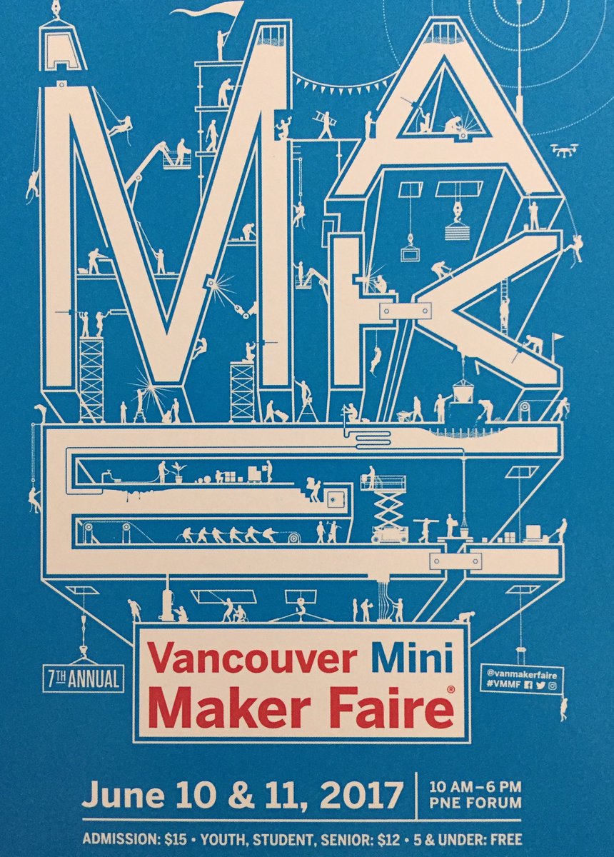 makerbrarianYVR's tweet photo. RT @GearBotsBC #MakerEdBC inspired... #Vancouver Mini #MakerFaire #VMMF - June 10-11.. #bced #ADST #Skills4BC #STEAM https://t.co/IaQ4FwsLAN