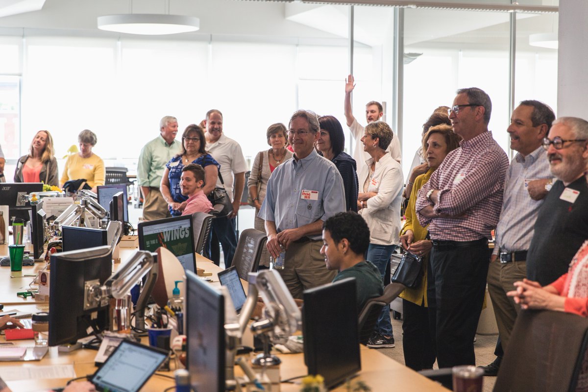 barkleyokrp's tweet photo. Content creation, focus groups and even a VR experience. It was a proud day for all on Bring Your Parents To Work Day last week. #BYPTWD https://t.co/wdWbX3L6yn