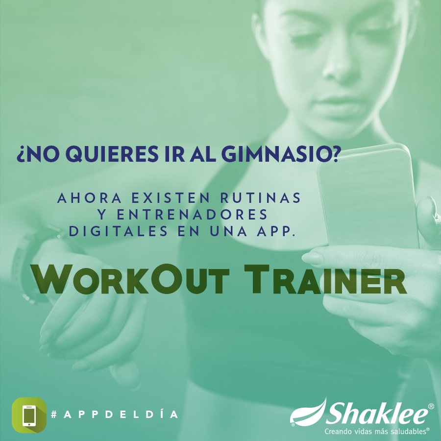 ShakleeOficial_'s tweet image. #WorkOutTrain tiene miles de #rutinas diarias que se amoldan a tu estilo de vida, ya que puedes personalizar tus workouts y compartirlos.