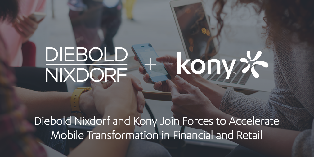 Kony's tweet photo. Announcing a new partnership with @DieboldNixdorf to provide innovative, mobile commerce application solutions → https://t.co/5tFF4oQFOH https://t.co/gh91kYZq38