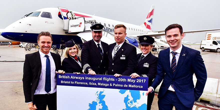 BristolAirport's tweet image. At the weekend we celebrated the exciting return of @British_Airways to the airport after 10 years! Take a look how: bit.ly/BAInauguralFli…