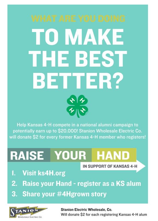CfExtension's tweet image. Raise your hand to raise funds for Kansas 4-H just like we did!  Simply follow the link here kansas4hfoundation.org/raise-your-han…  #KS4HPROUD #4HGROWN