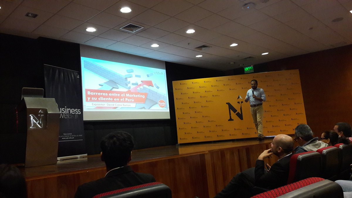 sther_terrones's tweet photo. Barreras entre el Marketing y su cliente en el Perú Con David Cieza#BussinesWeek2017 https://t.co/B2lL8BRadt
