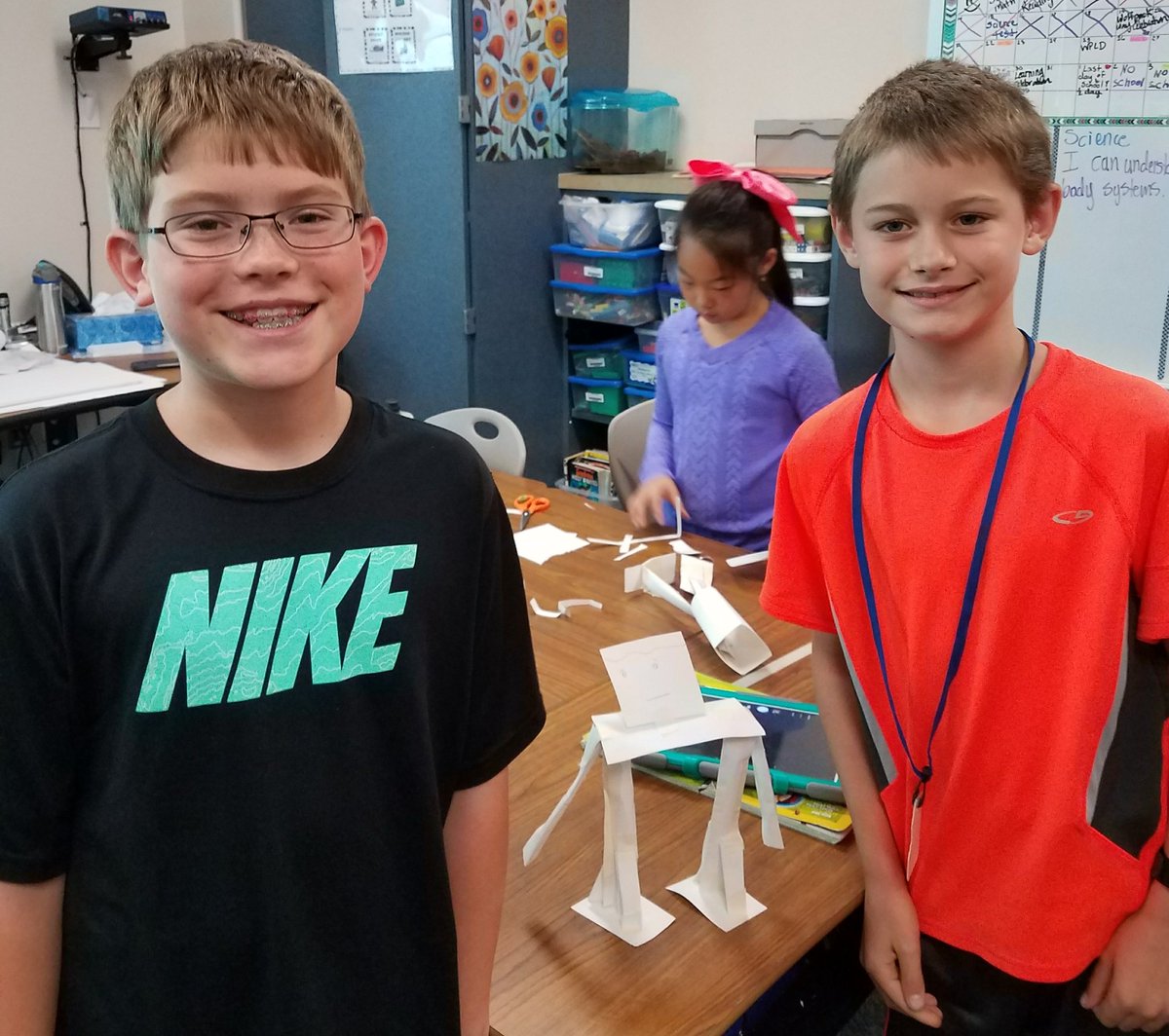 JenniferBain85's tweet photo. Skeleton BODY system STEM challenge. Build a free standing skeleton with only 1 piece of paper and 1 yard of tape. @TWEHowl #twehowl https://t.co/SaO5ZiskKA