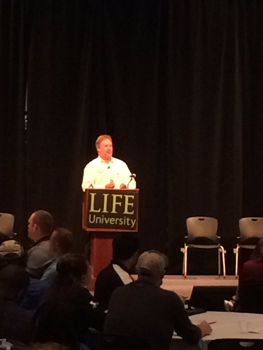 LifeUniversity's tweet photo. US Olympic Committee High Performance Director Scott Riewald, Ph.D. - the keynote speaker at the National Coaching Conference. #coaching2017 https://t.co/9TYcEghNVU