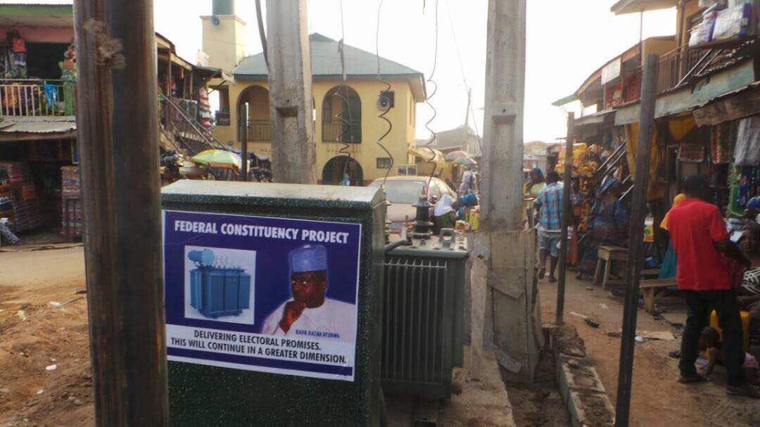 TeamAtunwa's tweet photo. Hon @Atunwa_1's constituency projects. New transformers installed in Gbabu and Ori Okoh #Promisemade #Promisekept https://t.co/7VNSkWlLrf