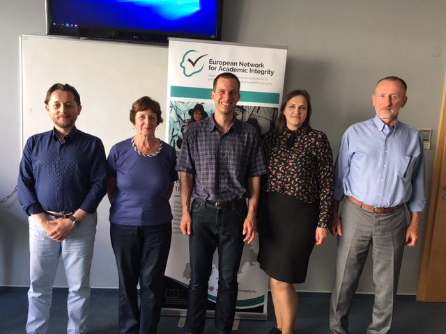 ENAIntegrity's tweet photo. European Network for Academic Integrity is officially established! Greetings to the first Board and auditing group.
#enai #plagiarism2017 https://t.co/lUsTe42BvM