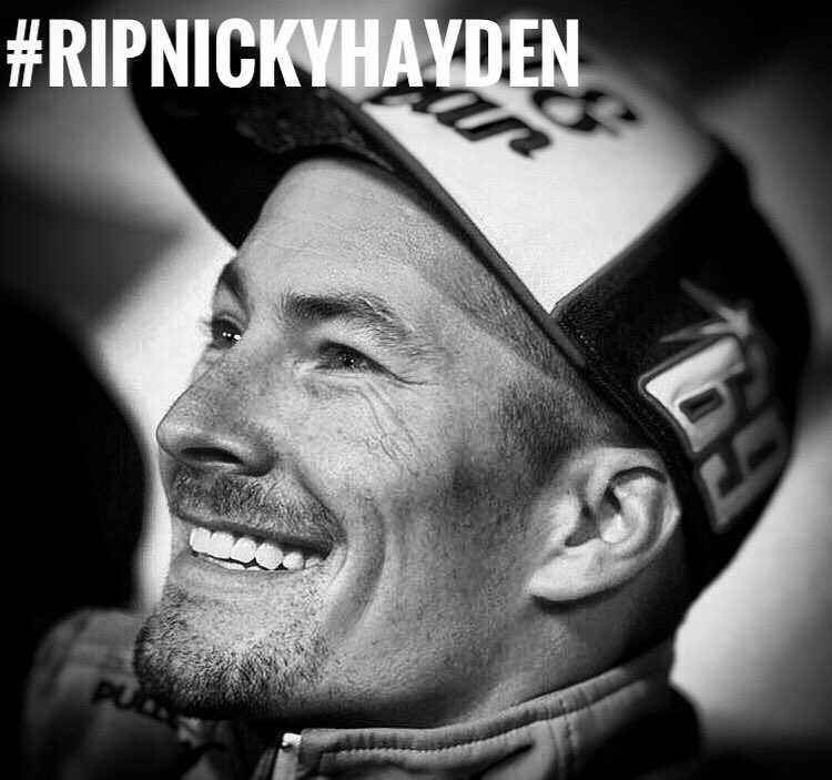 #SekilasBolanet Turut berduka atas meninggalnya Nicky Hayden akibat kecelakaan. Semua pecinta MotoGp bersedih, dunia berduka.

God speed.